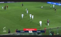 l olbia sprecona sbaglia un calcio di rigore a como finisce in parit