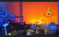 villaurbana fiamme in una azienda agricola morti 80 capi di bestiame