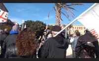 la sardegna non una discarica sit in al porto di cagliari