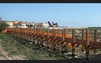 passerella per salvare le dune bufera a la caletta di siniscola