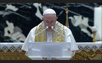 messa di pasqua da olbia e la benedizione urbi et orbi del papa