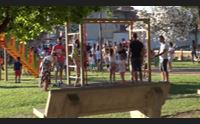 barrali inaugurato lo spaziongiochi diventer il parco del donatore
