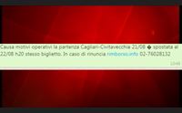 tirrenia salta oggi il cagliari civitavecchia passeggeri avvertiti con sms
