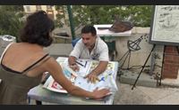 cagliari nelle tele gli orizzonti di alziator una piccola montmartre
