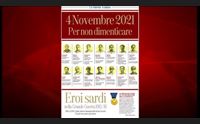 l unione sarda 80 pagine in omaggio con tutti i caduti della grande guerra
