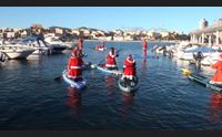 olbia babbo natale vien dal mare spettacolo acquatico nel golfo