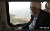 mattarella le visite in sardegna l ultima in volo sugli incendi