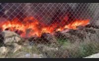tempio fiamme nel deposito di sughero allarme nella zona industriale