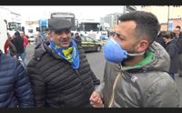 la rabbia dell autotrasporto bloccati 15 tir al porto di cagliari