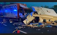camper travolto da un tir sull a14 morta 63enne di assemini grave il nipote