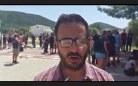 la prostesta contro le basi militari le voci basta all occupazione