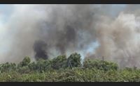 incendio a bonassai allarme per le abitazioni chiuso un tratto della 291