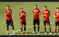 cagliari 13 reti nel test con la rappresentativa sarda di pereiro il primo gol