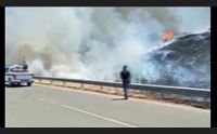 bonorva il fuoco assedia le case in periferia 60 persone evacuate