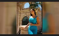 georgina rodriguez a cagliari la moglie di ronaldo in posa al bastione