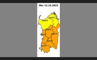 temporali e vento domani allerta arancione per mezza sardegna