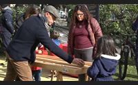 nuoro scorre il fiume verde piazza veneto restituita alla citt