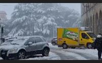 gallura imbiancata da un manto di neve viabilit a forte rischio