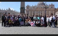 terralba centenario della madonna di bonaria il papa benedice le corone