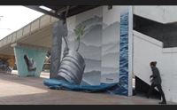 cagliari il murales bionda sardegna debutta alla galleria del sale
