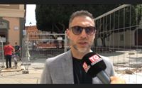 oristano piazza manno inizia pavimentazione alcuni reperti valorizzati