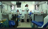 dona il sangue la polizia in prima linea raccolta nelle piazze sarde