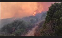 brucia la sardegna luned di fuoco incendi alimentati dal maestrale