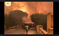 incendi l inferno di posada due feriti e paese senz acqua danni ingenti