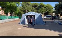 cagliari lezioni in tenda alle elementari amareggiati ma senza alternative