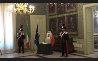 l ultimo saluto a napolitano l omaggio dei sardi ciao presidente