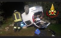 arzachena si ribalta l auto muore sul colpo muratore di iglesias