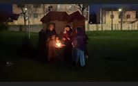 oristano il rito della via crucis nel complesso religioso dei frati cappuccini