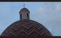 olbia monumenti accesi in citt illuminata la cupola di san paolo