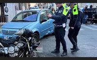 quartu scontro tra un auto e una moto in centro citt muore 52enne