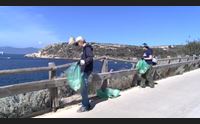 cagliari citt plastic free 100 volantari liberano calamosca dalla plastica