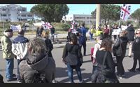 oristano protesta anti eolico davanti al porto no alla devastazione