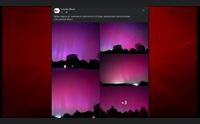 tempesta solare anche in sardegna lo spettacolo dell aurora boreale