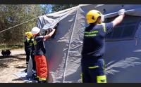 grandi manovre a serdiana in campo i volontari della protezione civile