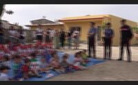 serdiana i carabinieri nella scuola d infanzia i bambini sentano la vicinanza