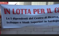 la protesta dei lavoratori del crs4 rischiamo la fuga dei ricercatori