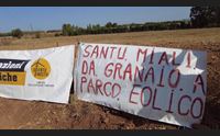 eolico i venti di rivolta soffiano anche a villacidro sit in a santu mialu
