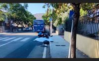 sarroch scooter finisce contro un palo e un pullman muore motociclista