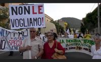 villacidro marcia contro il parco eolico fermiamo santu miali