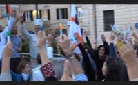 pratobello 24 a sassari il flash mob finale teniamo in alto le penne