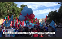cagliari anche in sardegna in migliaia in piazza contro la manovra
