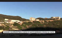 sassari all argentiera chiesa di santa barbara chiusa al culto