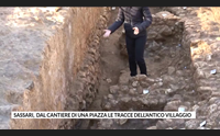 sassari dal cantiere di una piazza le tracce dell antico villaggio