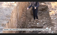 sassari dal cantiere di una piazza le tracce dell antico villaggio