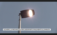 alghero la provinciale per l aeroporto finalmente illuminata