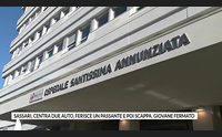 sassari centra due auto ferisce un passante e poi scappa giovane fermato